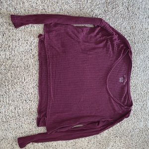 Ribbed loose long sleeve